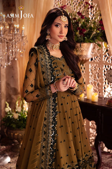 ASIM JOFA | CHANDNI RAATEIN | AJYV-06 EMBROIDERED CHIFFON 3 PCS