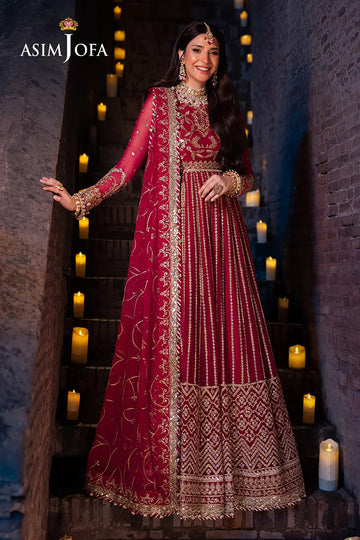 ASIM JOFA | CHANDNI RAATEIN | AJYV-07 EMBROIDERED CHIFFON 3 PCS