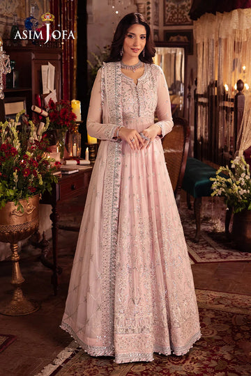 ASIM JOFA | CHANDNI RAATEIN | AJYV-10 EMBROIDERED CHIFFON 3 PCS