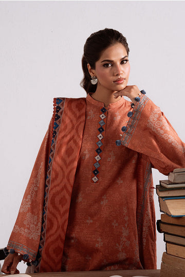 CROSS STITCH | KHADDAR-LINEN-MARINA'25 | AMBER MIRAGE