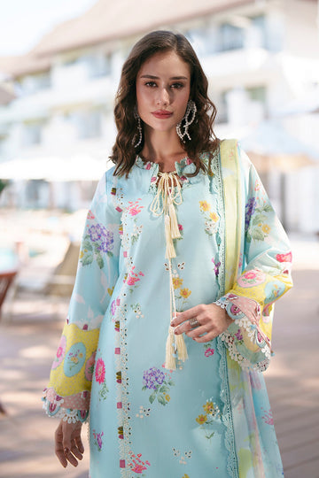 AJR COUTURE | PRINTED CHIKANKARI'26 | AZURE