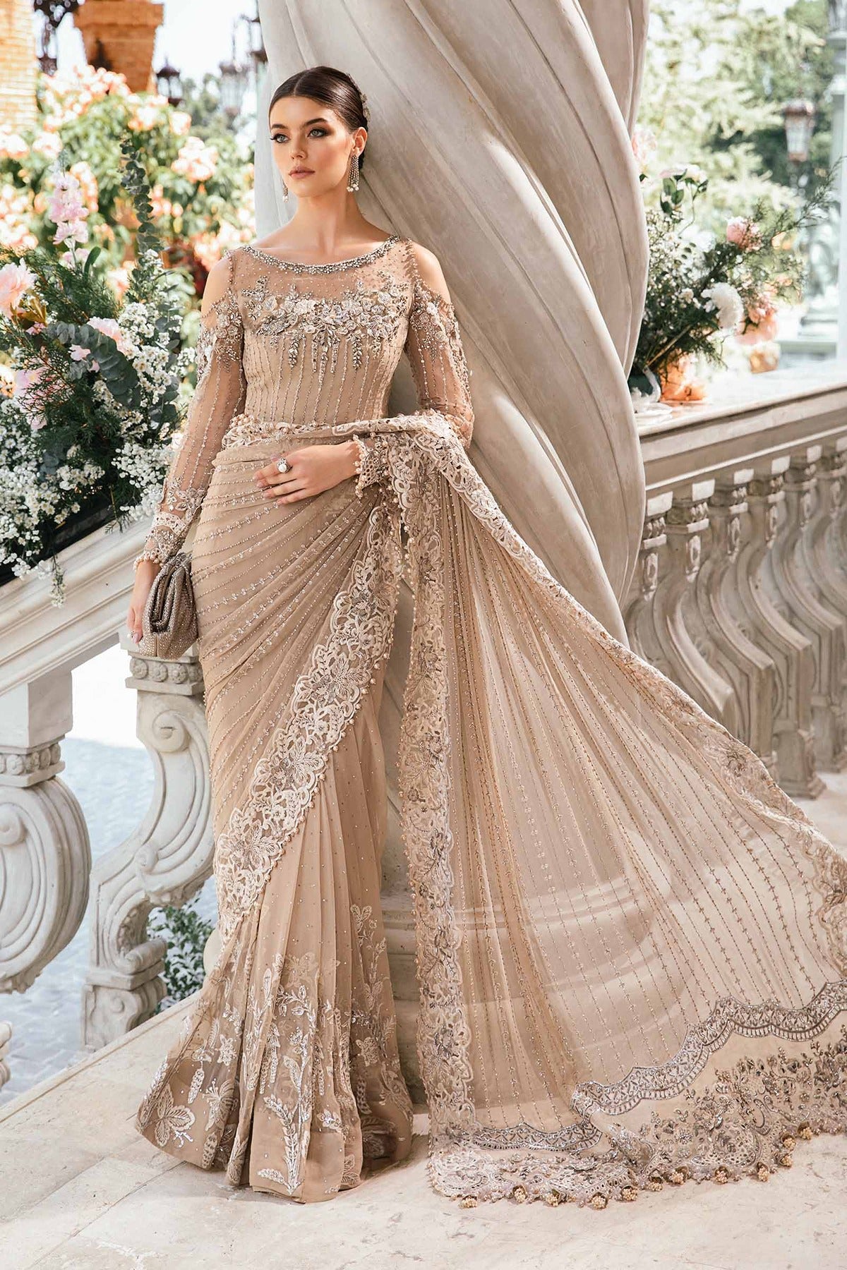 MARIA B | EMBROIDERED SAREE | BD-2801