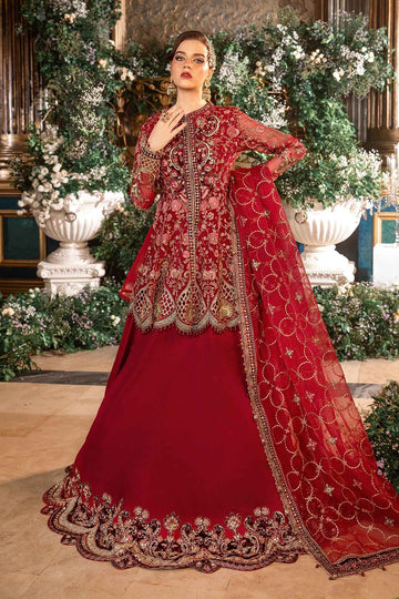 MARIA B | MBROIDERED | EMBROIDERED ORGANZA SUIT | BD-2908 | LEHNGA