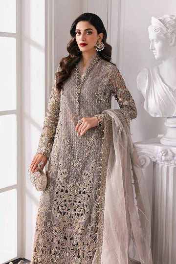 MARIA B | MBROIDERED | EMBROIDERED ORGANZA SUIT | BD-3006 | LONG