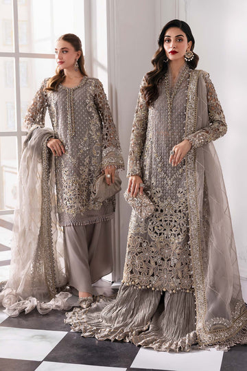MARIA B | MBROIDERED | EMBROIDERED ORGANZA SUIT | BD-3006 | SHORT