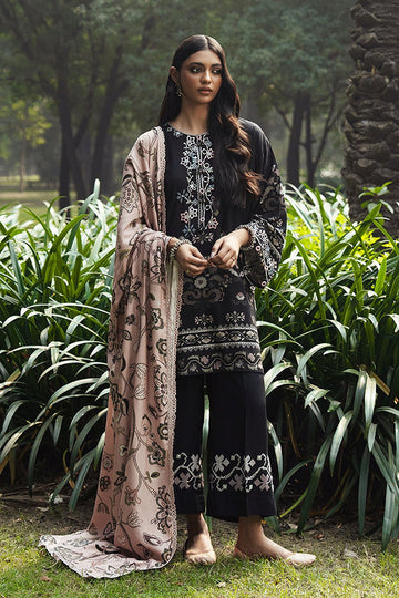 CROSS STITCH | KHADDAR-LINEN-MARINA'25 | BLACK NOIR