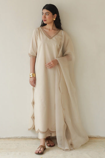 DYOT | MONSOON' 24 | BEIGE OUTFIT