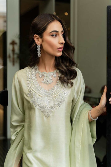 SADAF FAWAD KHAN | CLASSIC PRET | BEJEWELLED (MINT GREEN)