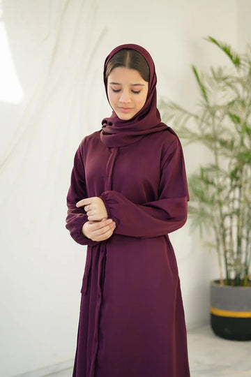 SPRINKLES | KIDS ABAYA | BERRY DUSK ABAYA WITH STOLE