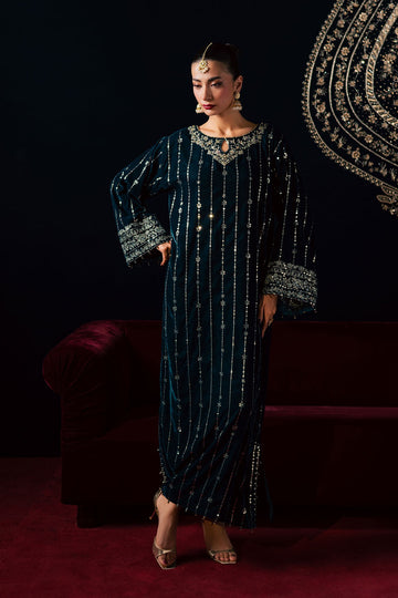 BATIK | ZEENAT - LUXE VELVET EDIT | BLUE WINTER