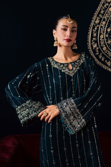 BATIK | ZEENAT - LUXE VELVET EDIT | BLUE WINTER