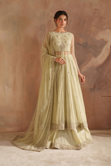 IZNIK | SEMI FORMALS | CC-73 EMBROIDERED NET