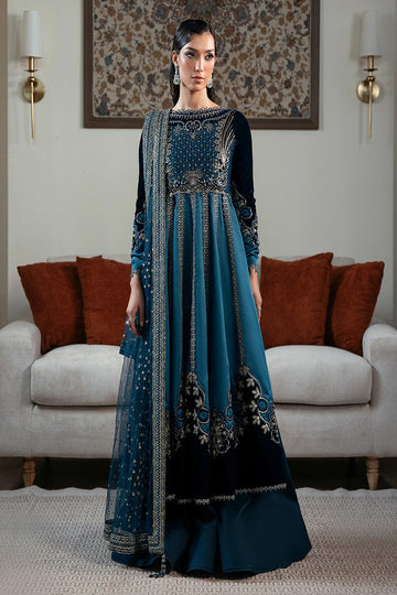 FAIZA FAISAL | SOLENE - LUXURY VELVETS | CELESTINE | 3PC