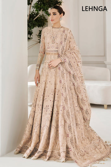 BAROQUE | CHANTELLE | EMBROIDERED NET CH10-01 | LEHNGA