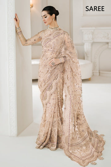 BAROQUE | CHANTELLE | EMBROIDERED NET CH10-01 | SAREE