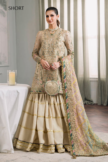 BAROQUE | CHANTELLE | EMBROIDERED MASURI CH12-04 | SHORT | WITH FULL SLEEVES LINING