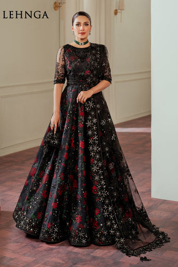 BAROQUE | CHANTELLE | EMBROIDERED NET CH13-05 | LEHNGA