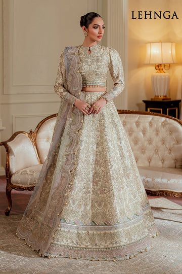 BAROQUE | CHANTELLE | EMBROIDERED NET CH13-06 | LEHNGA