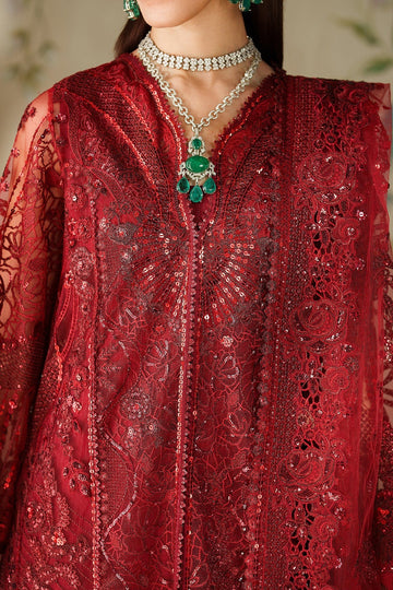 BAROQUE | CHANTELLE | EMBROIDERED NET CH14-01 | GOWN & PLAIN SHARARA