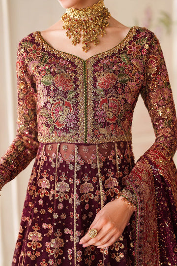 BAROQUE | CHANTELLE | EMBROIDERED CHIFFON CH14-05 | SIMPLE FROCK & SHARARA
