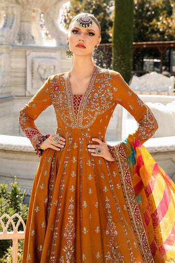 MARIA B | SATEEN | EMBROIDERED COTTON SATIN SUIT | CST-812