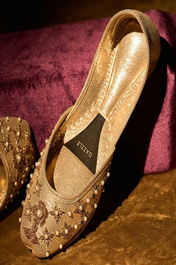 DAZZLE | KHUSSA SHOES | CAMILA (GOLDEN)