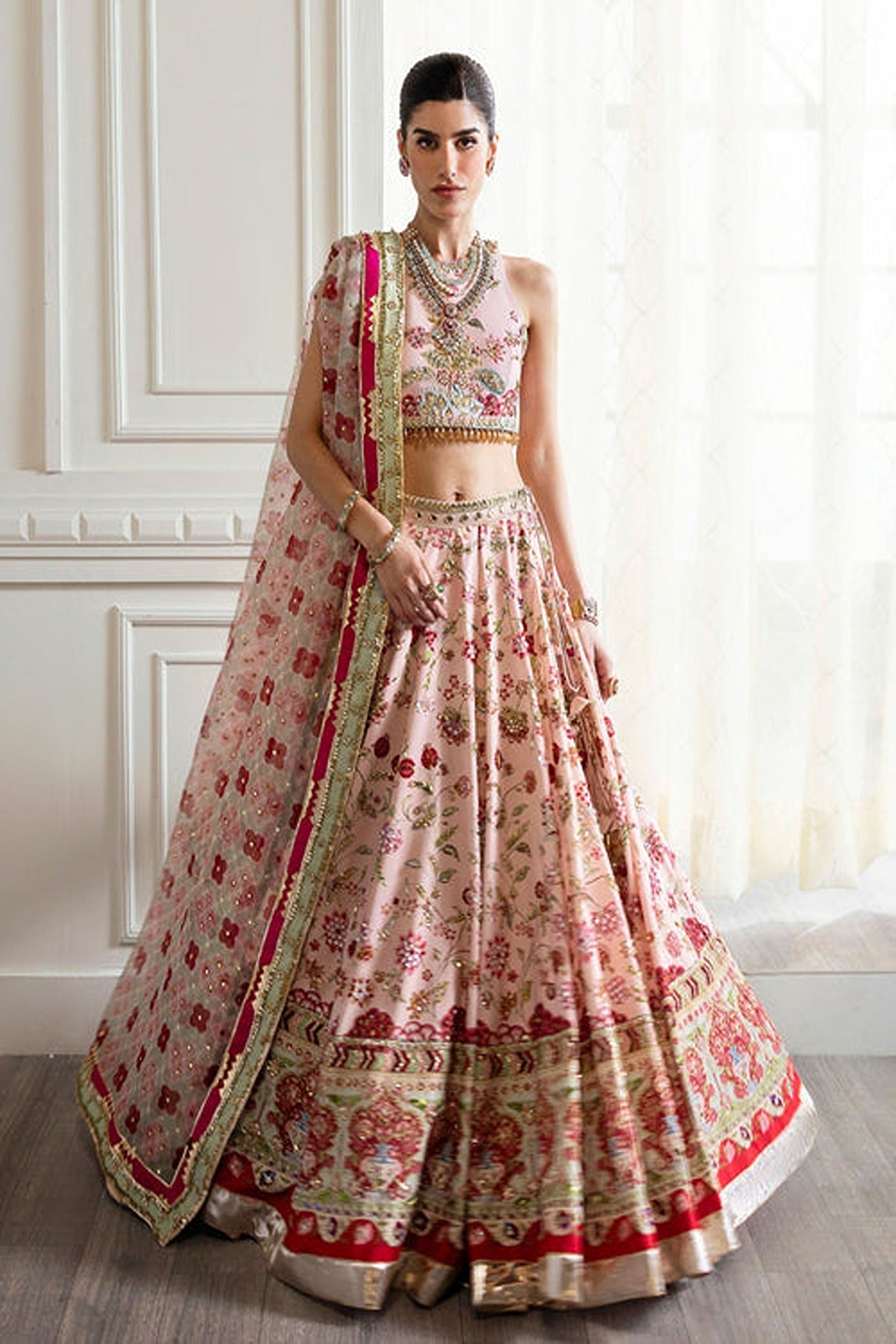 SAIRA SHAKIRA | CRIMSON X SS WEDDING ‘24 | CHINOISERIE LEHNGA