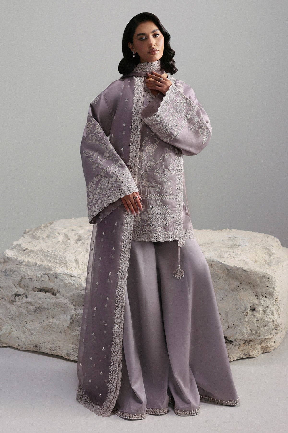 AFROZEH | SLATE LUXURY PRET | CRESSIDA