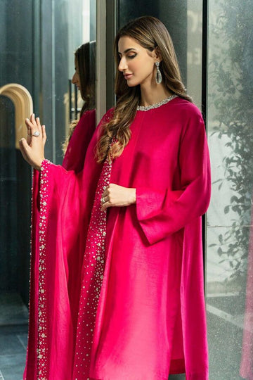 SADAF FAWAD KHAN | CLASSIC PRET | CRYSTAL CHARM (HOTPINK)