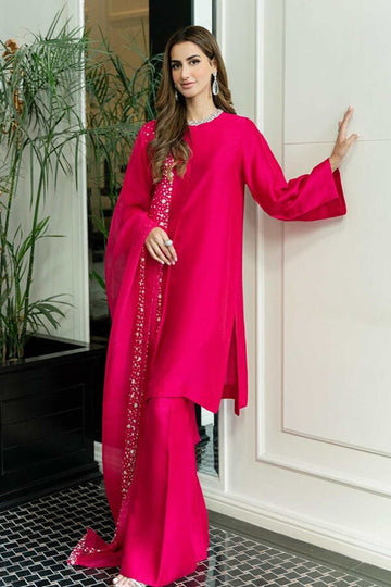 SADAF FAWAD KHAN | CLASSIC PRET | CRYSTAL CHARM (HOTPINK)