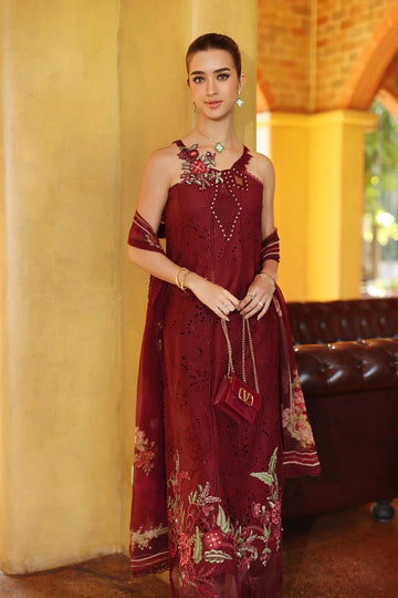 NOOR BY SADIA | LUXURY EID SCHIFFLI LASERKARI '26 | D10 - A - ROSELLE