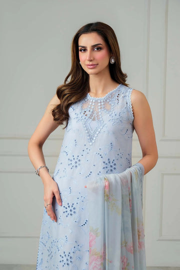 NOOR BY SADIA | LUXURY EID SCHIFFLI LASERKARI '26 | D10 - B - ROSELLE | A