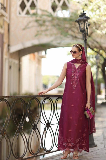 NOOR BY SADIA | EID LUXE PRINTSKHAAS '26 | D3 - A - FUSHIA BLUSH
