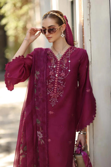 NOOR BY SADIA | EID LUXE PRINTSKHAAS '26 | D3 - A - FUSHIA BLUSH