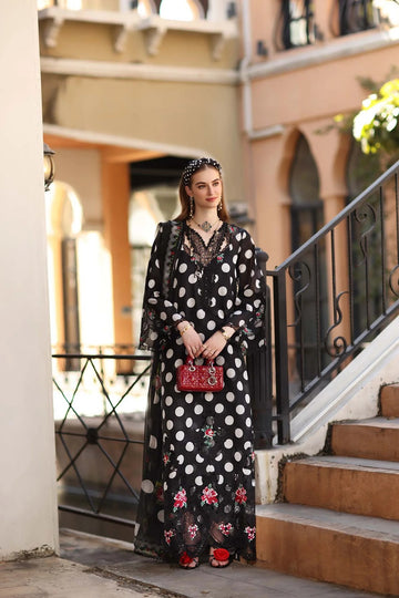NOOR BY SADIA | EID LUXE PRINTSKHAAS '26 | D4 - A - BLACK POLKA