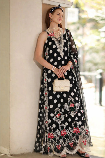 NOOR BY SADIA | EID LUXE PRINTSKHAAS '26 | D4 - C- MONOCHROME POLKA