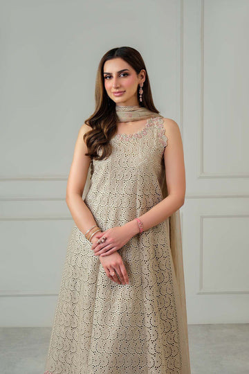 NOOR BY SADIA | LUXURY EID SCHIFFLI LASERKARI '26 | D5 - A - LUNARIA | A
