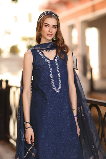 NOOR BY SADIA | EID LUXE PRINTSKHAAS '26 | D6 - A - IMPERIAL BLUE