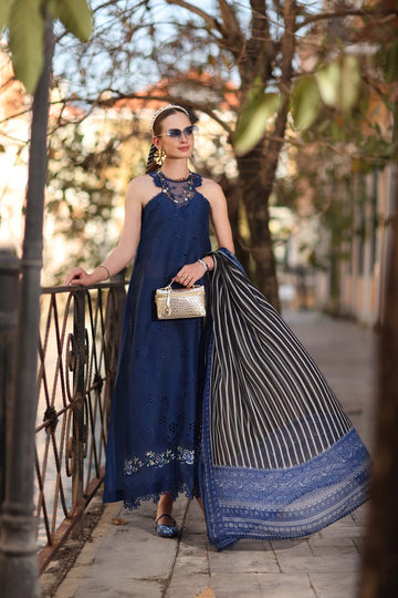 NOOR BY SADIA | EID LUXE PRINTSKHAAS '26 | D7 - B -SAPPHIRE BLUE