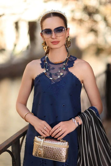 NOOR BY SADIA | EID LUXE PRINTSKHAAS '26 | D7 - B -SAPPHIRE BLUE