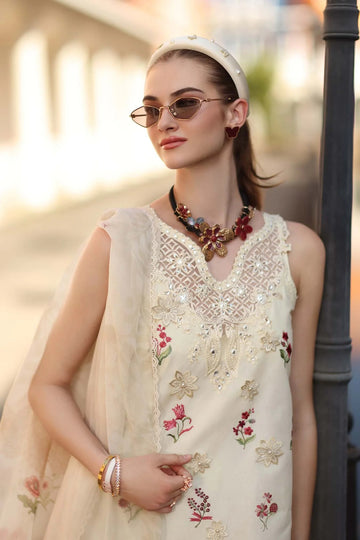 NOOR BY SADIA | EID LUXE PRINTSKHAAS '26 | D8 - A - VANILLA MIST