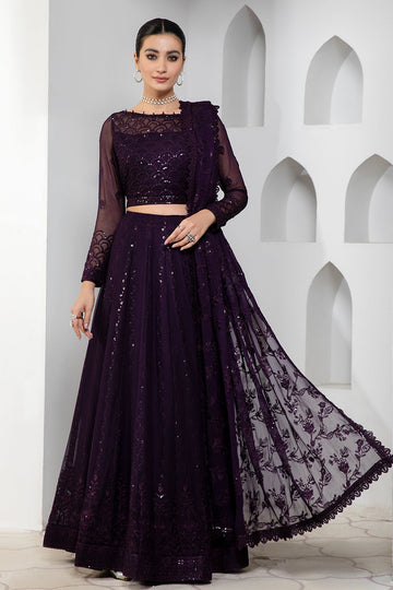 ZARIF | PAREESIA | DARK ORCHID | LEHNGA WITH CHOLI