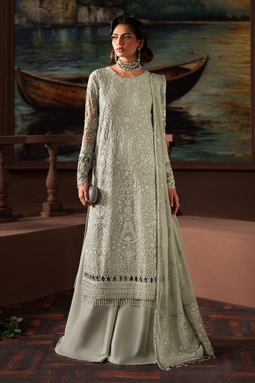 ZARIF | PREMIUM CHIFFON | ZRF-PRC-02 ETHEL | LONG SHIRT WITH SHARARA