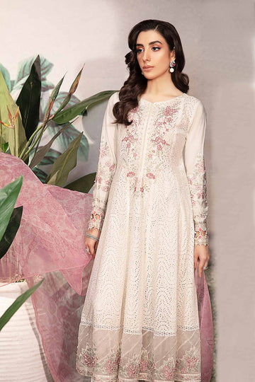 MARIA B | LUXURY PRET | 3 PIECE EMBROIDERED NET SUIT | DW-EA24-08