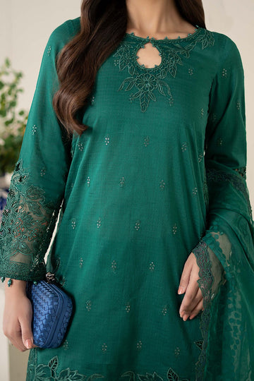 MARIA B | LUXURY PRET | 3 PIECE EMBROIDERED DOBBY SUIT | DW-EA25-67-GREEN