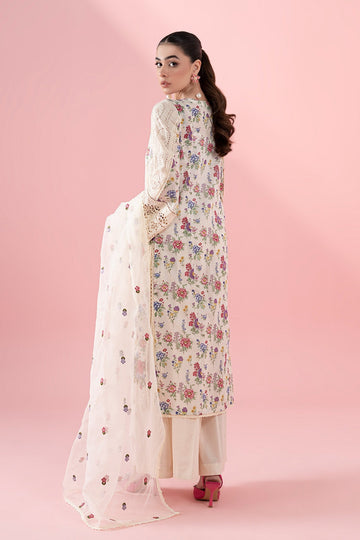 MARIA B | LUXURY PRET | 3 PIECE EMBROIDERED LAWN SUIT | DW-EA25-79-OFF WHITE