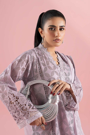MARIA B | LUXURY PRET | 3 PIECE EMBROIDERED LAWN SUIT | DW-EA25-88-LILAC