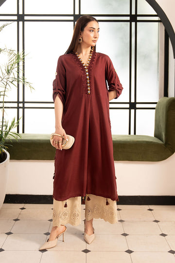 MARIA B | DESI SUMMER PIE | 2 PIECE EMBROIDERED LAWN SUIT | DW-EA26-104-RED