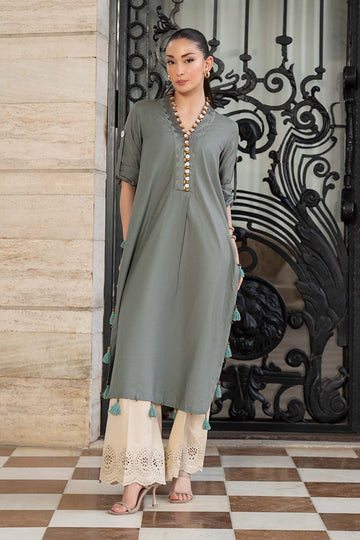 MARIA B | DESI SUMMER PIE | 2 PIECE EMBROIDERED LAWN SUIT | DW-EA26-104-SEA GREEN