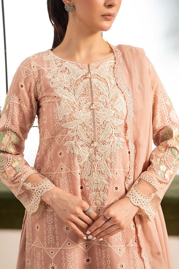 MARIA B | DESI SUMMER PIE | 3 PIECE EMBROIDERED LAWN SUIT | DW-EA26-80-PINK